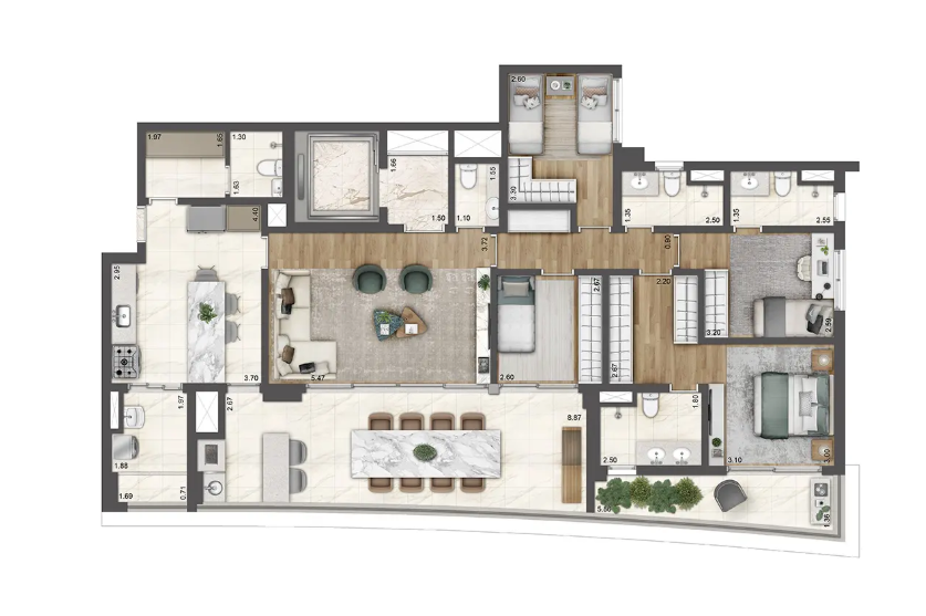 Apartamento, 3 quartos, 175 m² - Foto 22